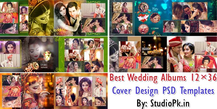 05 Best Wedding Albums 12x36 Design PSD Templates