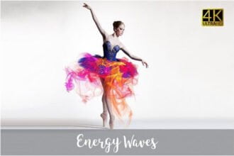 4K Energy Waves Overlays