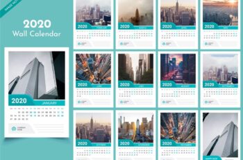 Decent Wall Calendar 2020 Templates