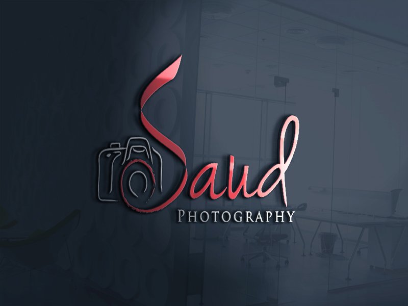 3D Glass Window Logo Mockup