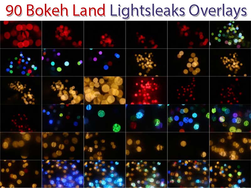 90 Bokeh Land Lightsleaks Overlays