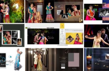 Indian Wedding Album 12x30 DM Design PSD Templates