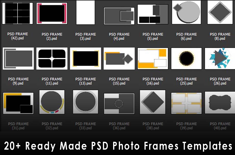 PSD Photo Frames Templates
