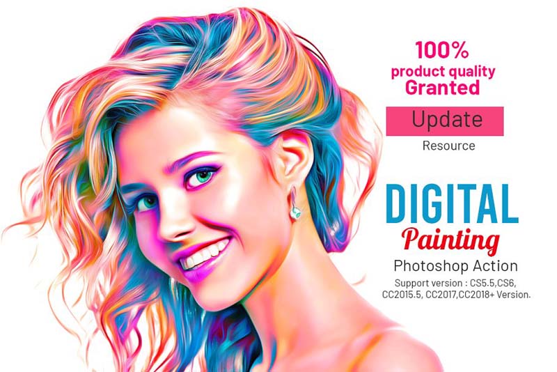 Digital Painting Photoshop Action