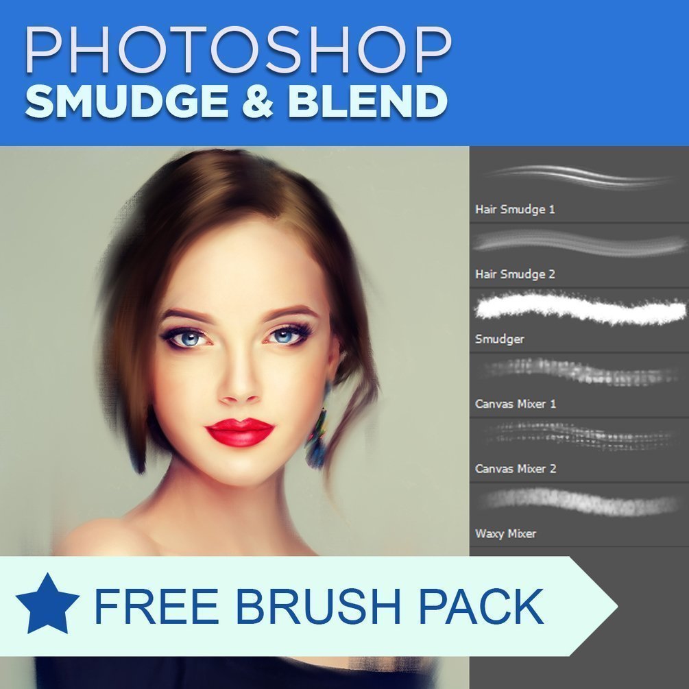 Smudgers and Blenders Photoshop Brushes Pack