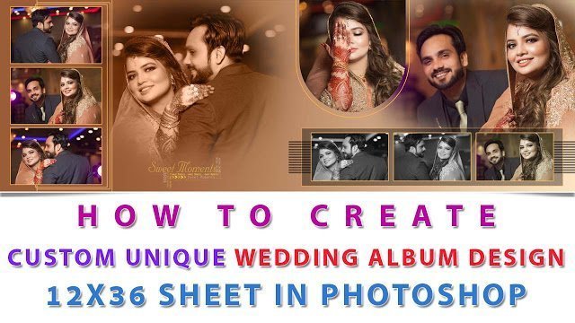 How To Make Wedding Album Design With Detail For Beginner