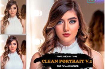 Clean Portrait V.1 - Professional Photoshop Actions