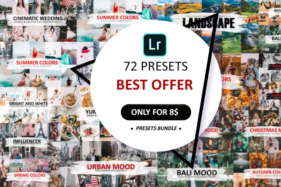 72 Preset Pack For Lightroom
