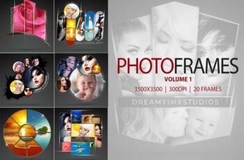 Photo Frames Vol-01 PSD Mockups Pack