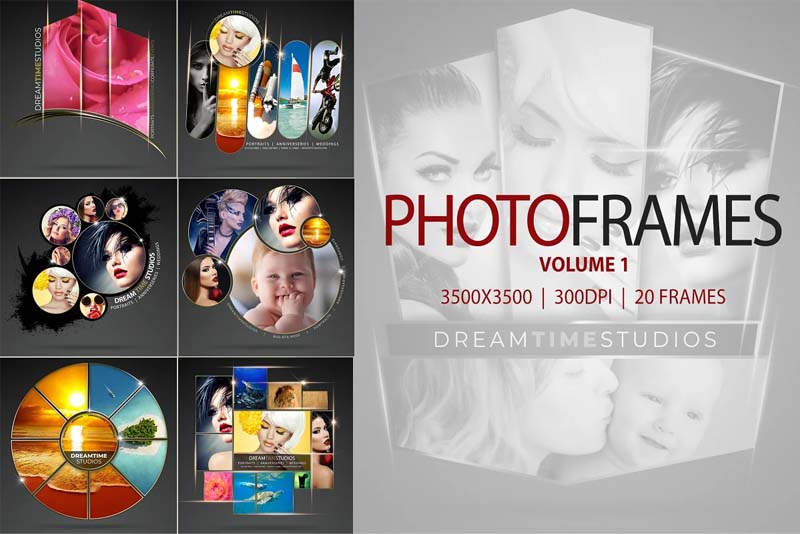 Photo Frames Vol-01 PSD Mockups Pack