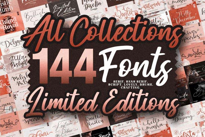 Download 147 Fonts - All Collections - Limited Editions