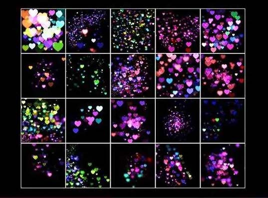 Free 8K High-Tech Hearts Overlays