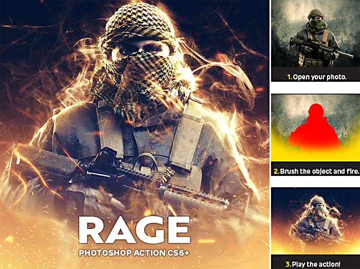 Rage Photoshop Action For CS6+