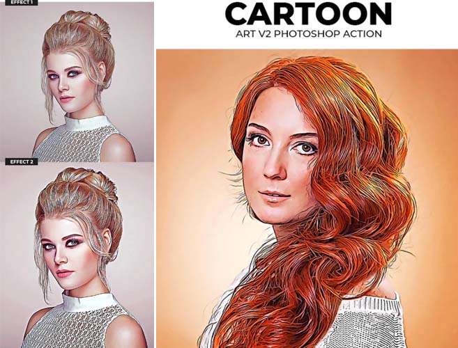 Graphicriver - Cartoon Art V2 Photoshop Action
