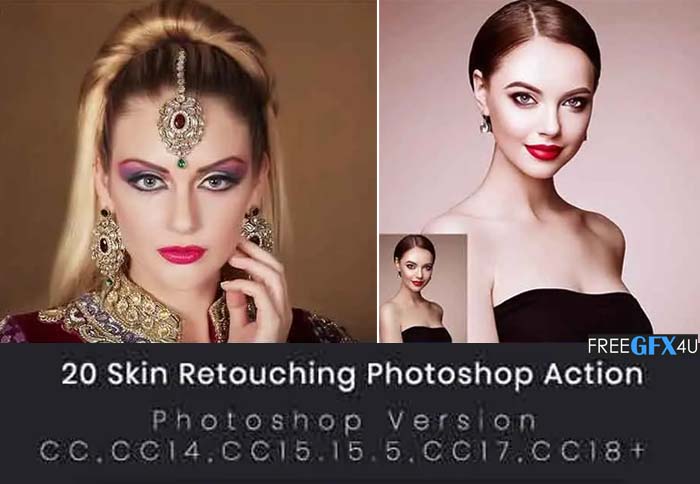 20 Skin Retouching Photoshop Action