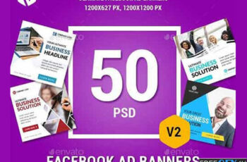 Free Download 50+ Facebook Ad Banners Pack