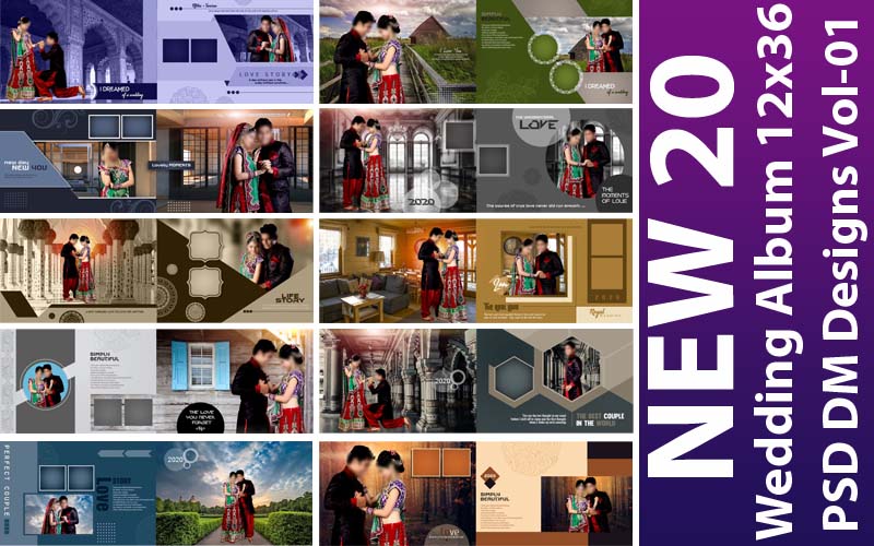 New-2020-Wedding-Album-12x36-PSD-DM-Designs-Vol01