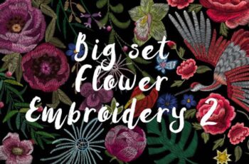20+ Modern Flowers Embroidery Collection