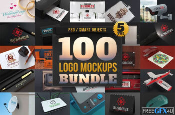 Free Download 100 Logo Mockups Bundle Vol-5