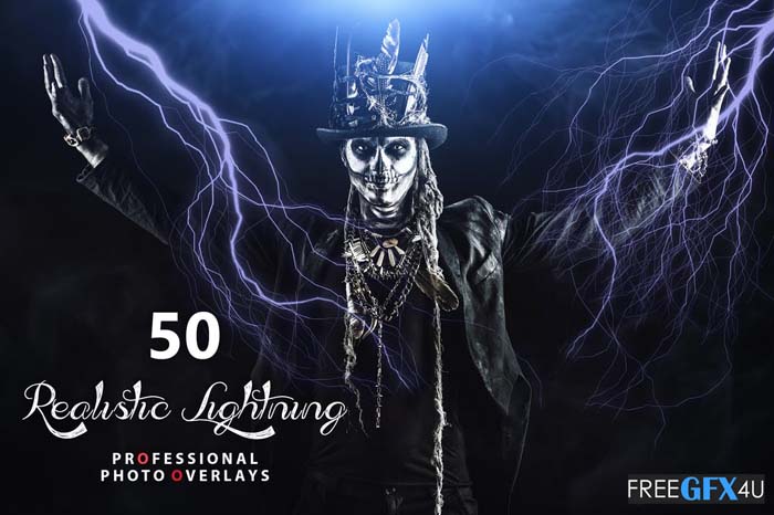 50 Realistic Lightning Overlays