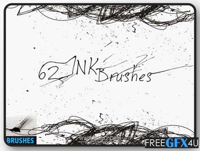 62 Ink Photoshop Brushes