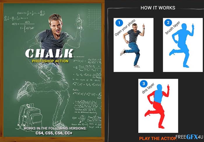 Chalk Photoshop Action