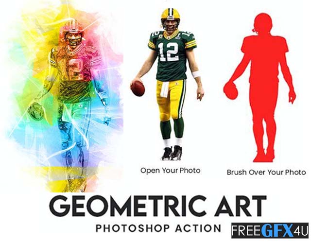 Free Download Geometric Art Photoshop Action