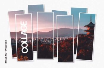 Free Download Premium Collage Photo PSD Template