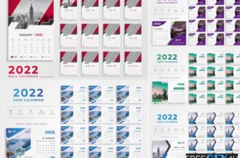 Modern Desk Calendar 2022