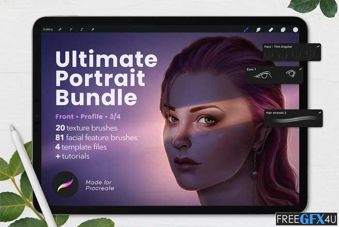 Ultimate-Procreate-Portrait-Bundle