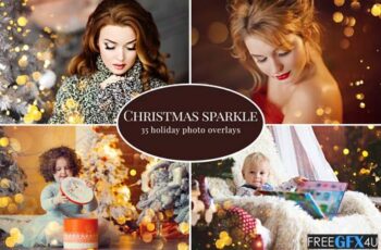CreativeMarket - Christmas Sparkle Photo Overlays
