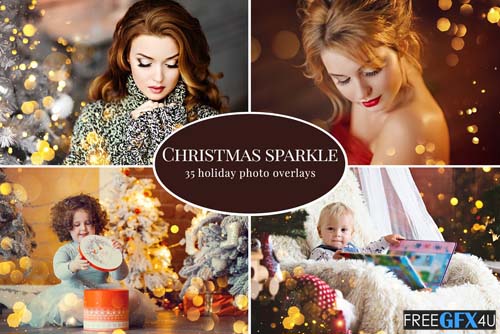CreativeMarket - Christmas Sparkle Photo Overlays