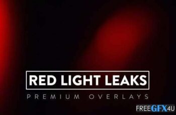 Free Download 30 Red Light Leaks Overlays