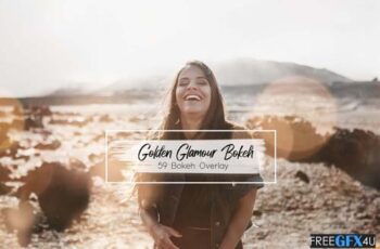 Free Download 59 Golden Glamour Bokeh Lights