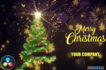 Free Download Christmas Tree Wishes DaVinci Resolve