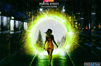 Free Download Portal Effect Photoshop Action