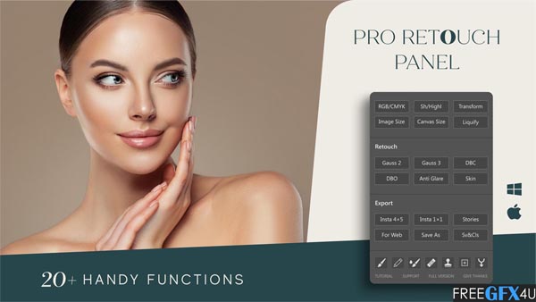Pro Retouch Panel – Plugin For Photoshop (Win/Mac)