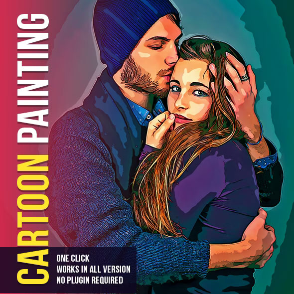 Graphicriver - Cartoon Painting Photoshop Action 34682303