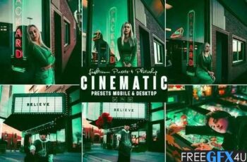 Cinematic Photoshop Action & Lightroom Presets