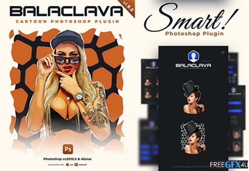 Graphicriver- Balaclava Cartoon Photoshop Plugin