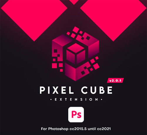 Free Download Pixel Cube Plugin v2 For Photoshop