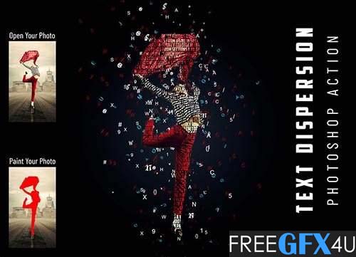 Graphicriver - Text Dispersion Photoshop Action 6737608