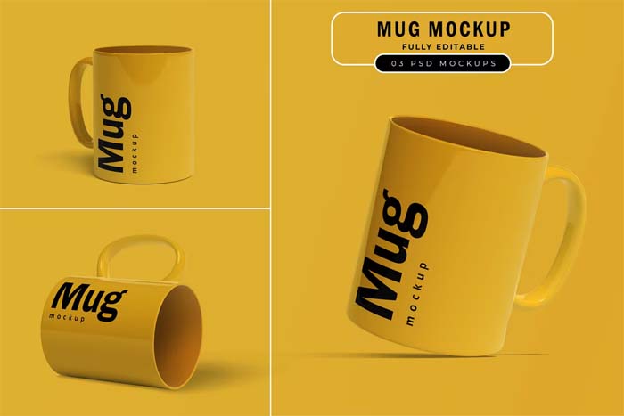 03 Mug Mockup PSD Templates Free Download