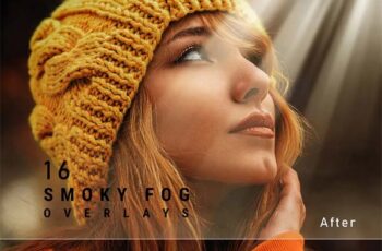 16 Smoky Light PNG Overlays Free Download