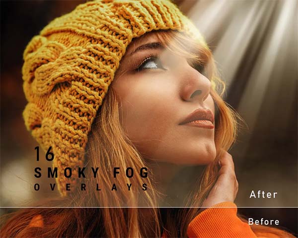 16 Smoky Light PNG Overlays Free Download
