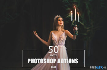 50 Matte Photoshop Actions Free Download