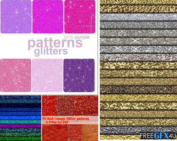 60 Photoshop Glitter Patterns Collection Free Download