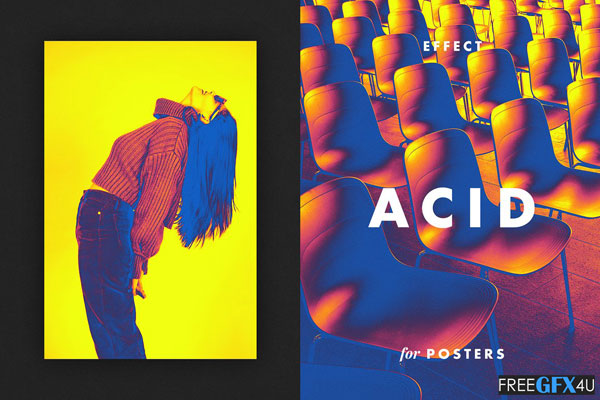 CreativeMarket - Acid Photo Effect For Posters