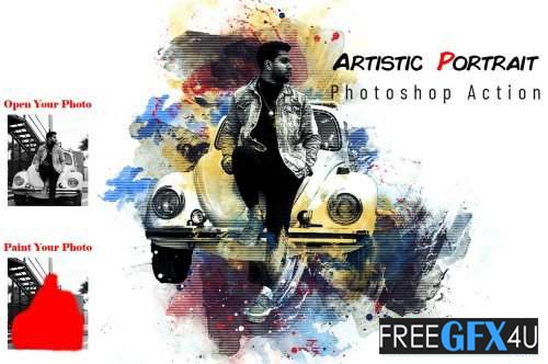 CreativeMarket - Artistic Portrait Photoshop Action