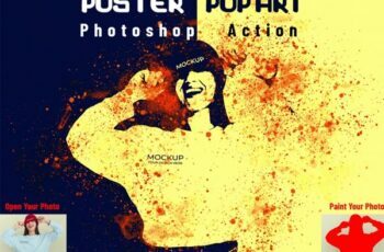 CreativeMarket - Poster Pop Art Photoshop Action